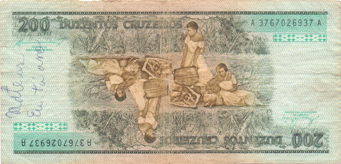 Verso da Cédula